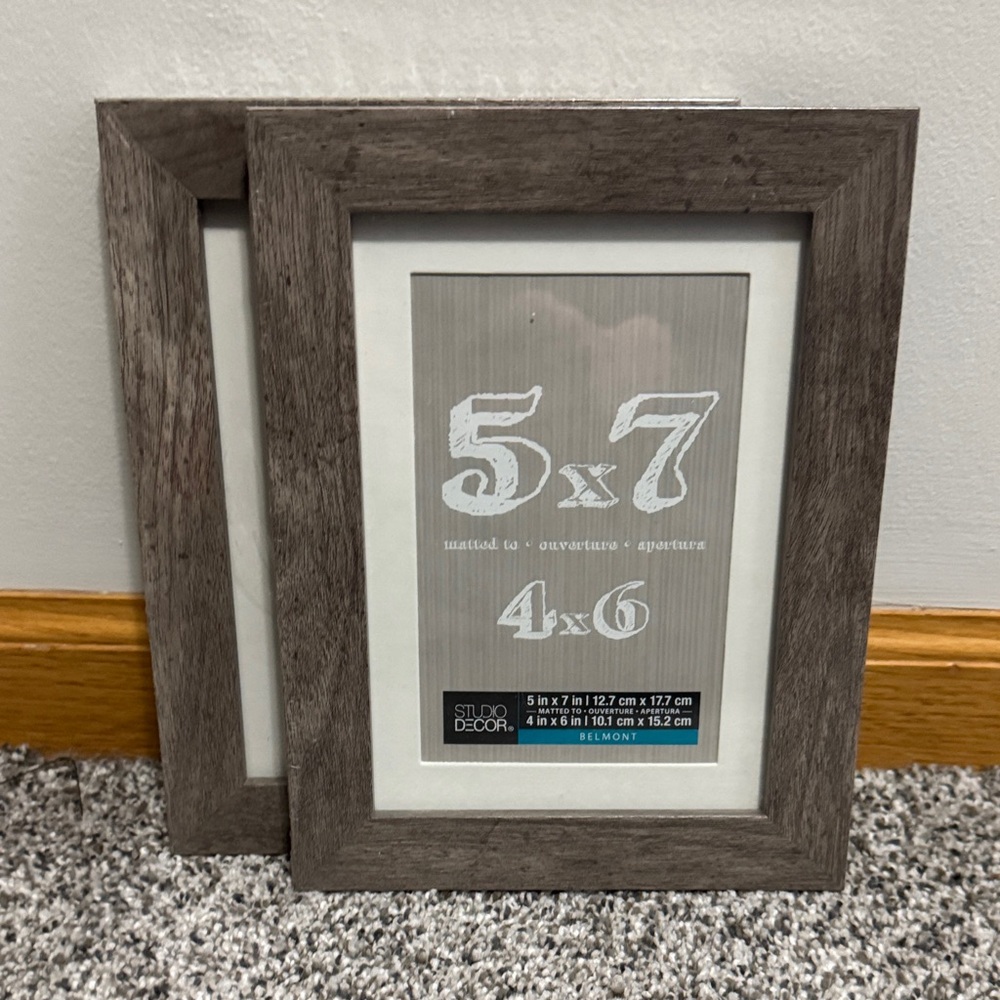 Studio Decor Rustic Gray Picture Frame (Set of 2)